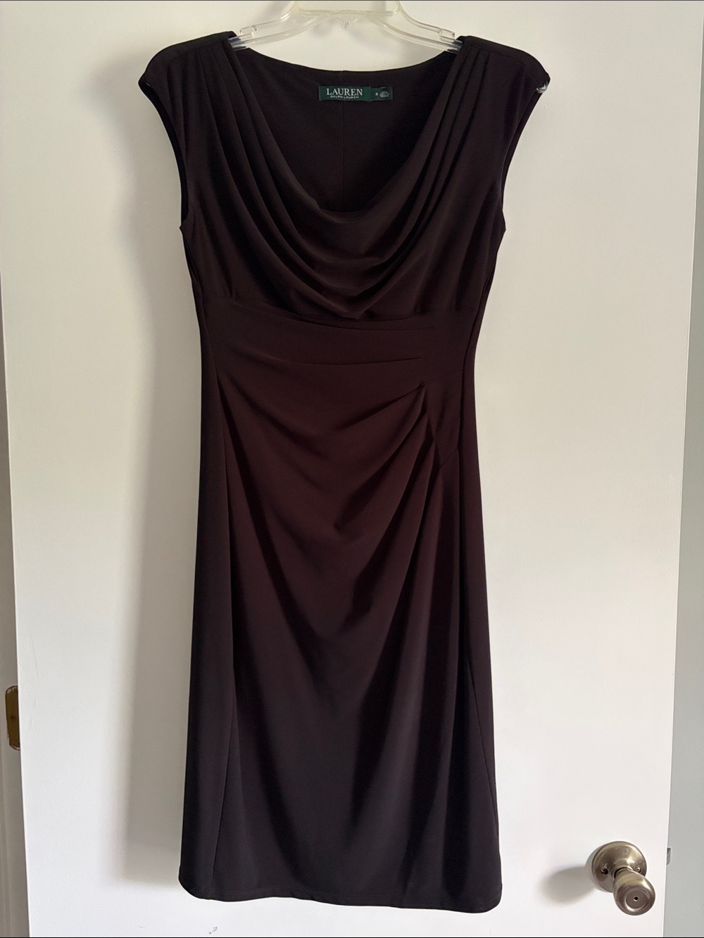 Lauren Ralph Lauren Black Cowl Neck Dress
